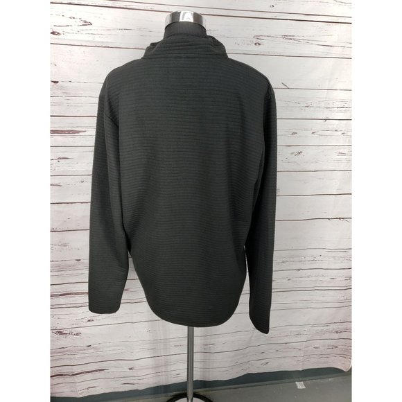 Nomad by Craft Flow Men's Black Pullover Jacket Fleece 1/4 Snap Up Sweater Large - Picture 12 of 13